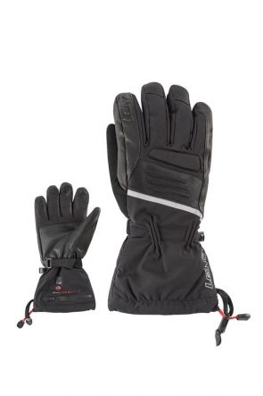 Lenz Heated 4.0 Mens Snow Gloves Black 2019 front