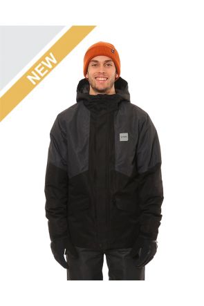 XTM Brooks Mens Snow Jacket Black Denim Front