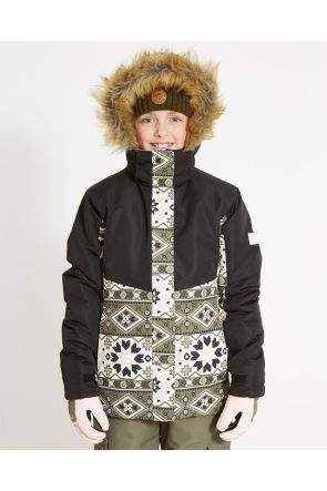 XTM Frankie Girls Snow Jacket Kalmata Mosaic 8-16 Years Front