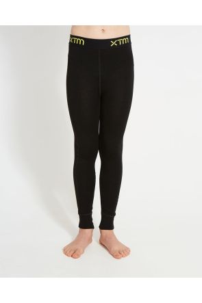 XTM Merino Wool Kids Thermal Pants Black 4-16 years Front