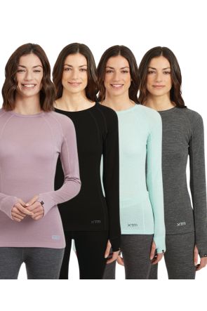 XTM Merino Wool Womens Thermal Top Crew Neck Main