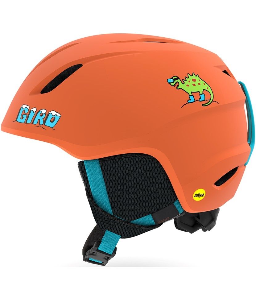 Buy GIRO Launch MIPS Kids Unisex Ski Helmet Deep Orange Dino Online