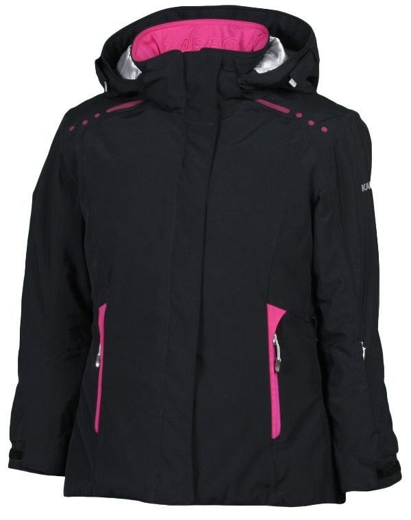 Black and pink ski jacket best sale