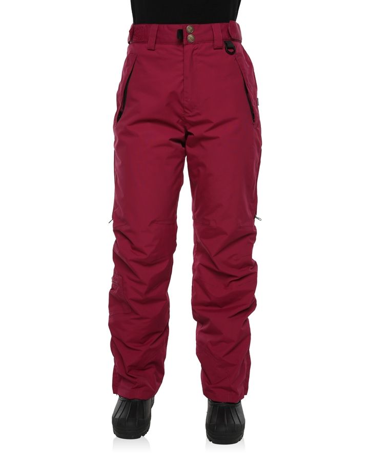 Burgundy ski pants womens store