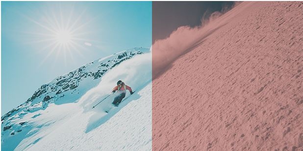 Vivid Onyx/Vivid Royale Giro Goggle Lens View