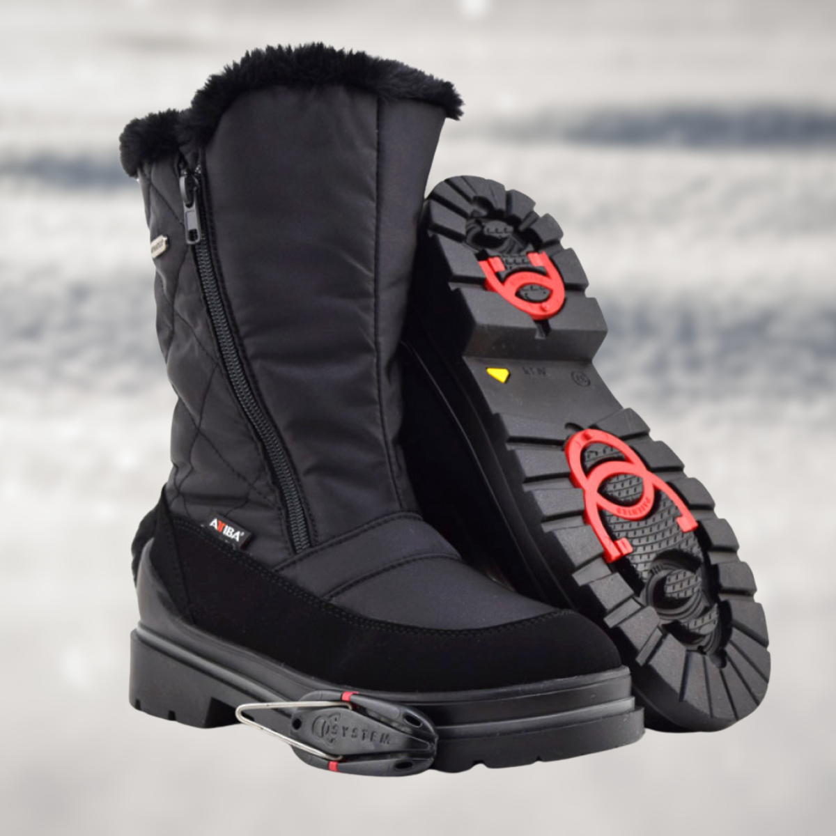 ATTIBA snow boots with spikes Australia