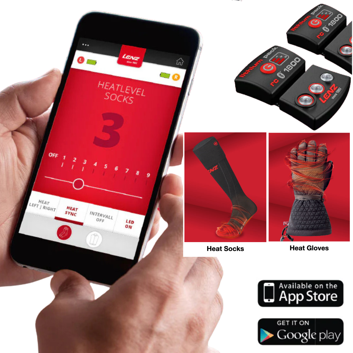 LENZ - heated gloves and socks Australia